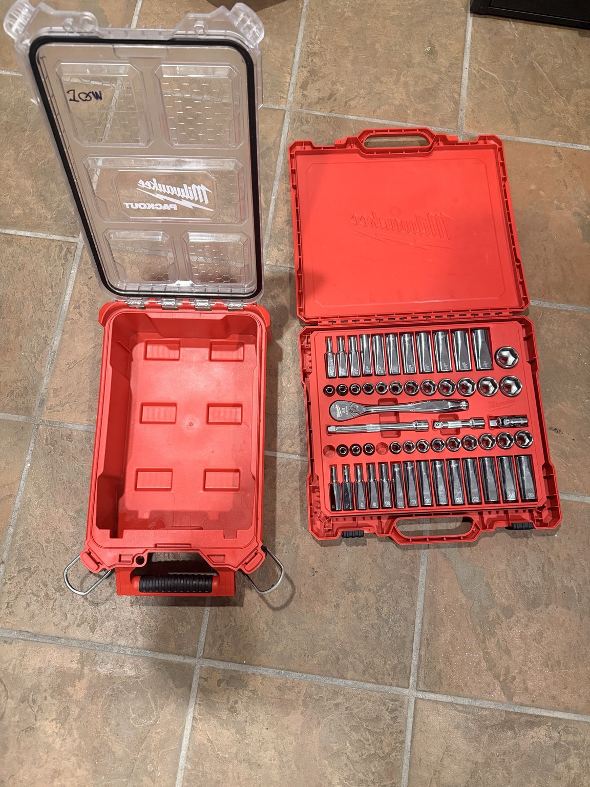 Our first real toolbox and socket set being evaluated for a custom insert
